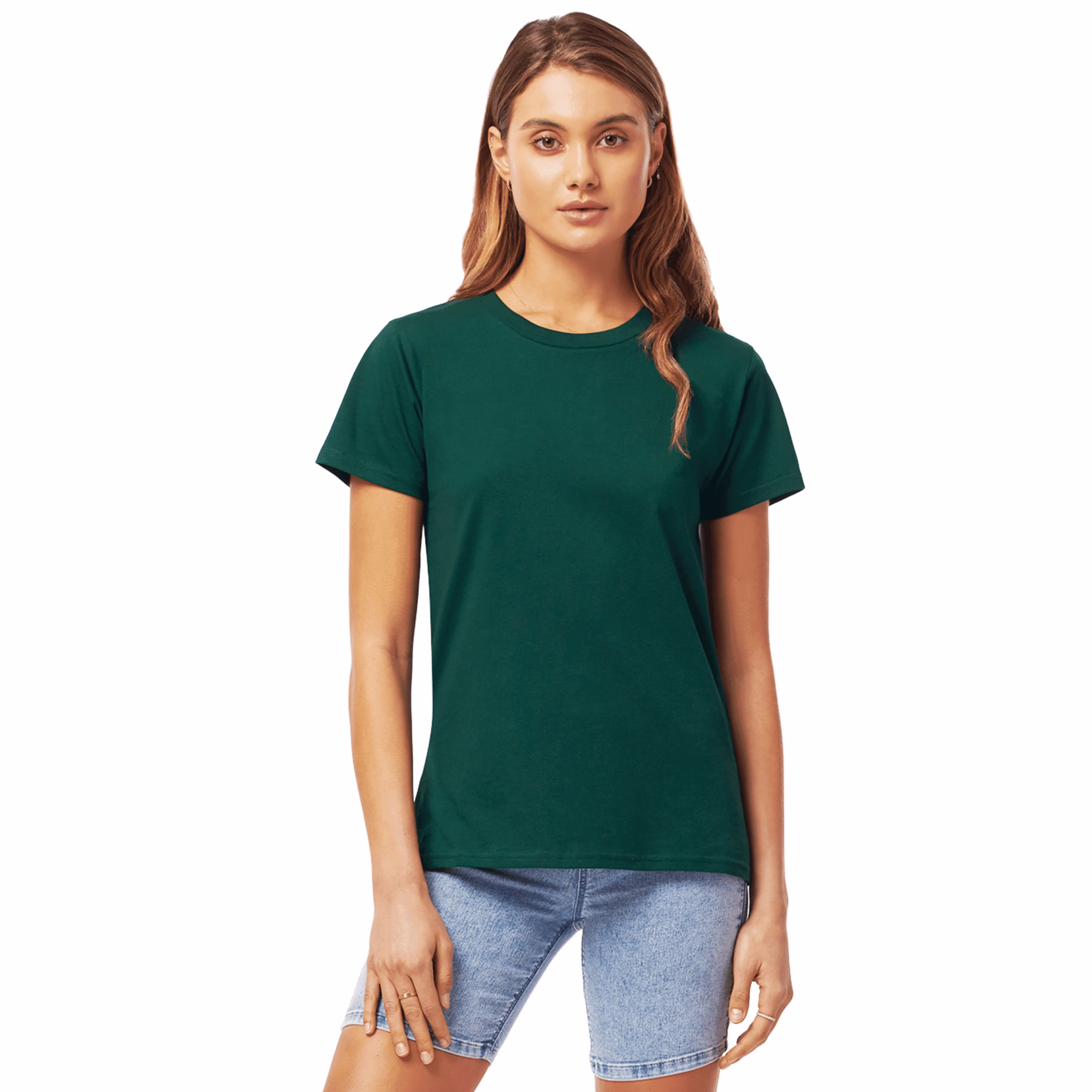 Women's Classic Jersey T-Shirt - Bottle Green BO - EP02 - Earth Positive @ Pandemonium Paradise