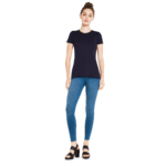 Women's Classic Jersey T-Shirt SLIM-FIT - Navy NA - EP04 - Earth Positive @ Pandemonium Paradise
