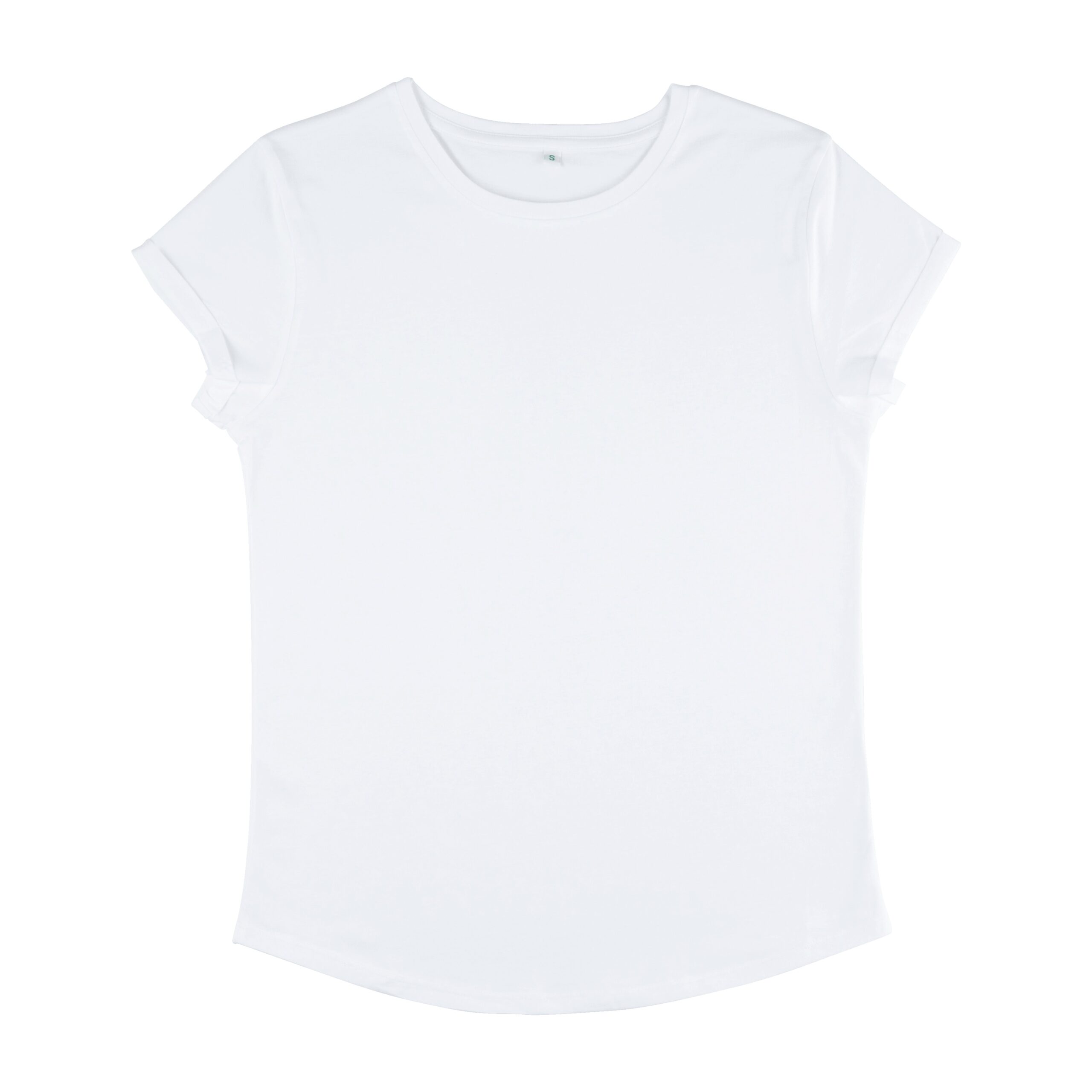 Women's Rolled Sleeve T-shirt - White - EP16 - Earth Positive @ Pandemonium Paradise