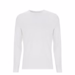 Unisex Long Sleeve T-shirt- White WH - EP01L - Earth Positive