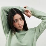 Organic Cotton Unisex Sweatshirt in Stonewashed Sage Green