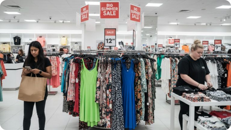 Fast fashion overload illustrating when dependable ethical basics aren’t a priority